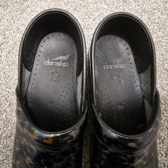 Dansko Multi Colored Leopard Print Comfort Clog Shoe Professional Size 39/8.5 - Picture 6 of 12